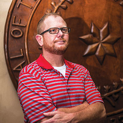 Coming Home Director Daryl Legg at the Cherokee Nation headquarters in Tahlequah