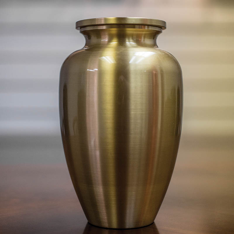 An urn for sale at Kennedy-Midtown