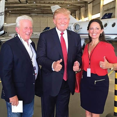 Robert Hefner IV, Donald Trump and Carol Hefner