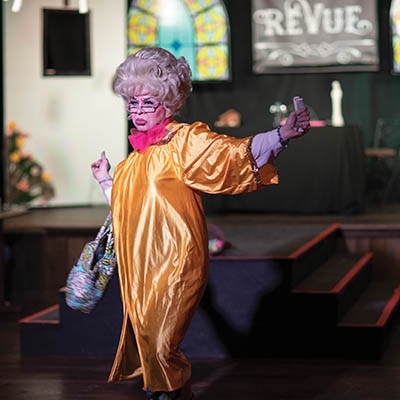 Sister Holly performs at The ReVue’s Gospel Brunch on Oct. 23