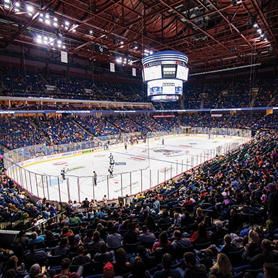 A packed BOK Center at a Tulsa Oilers game