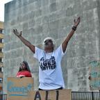 Protesting the officer-involved shooting of Terence Crutcher in downtown Tulsa, 9/19/16