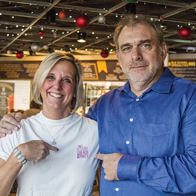 Carol Bush and Barry Friedman met at Old School Bagel Café for an interview Nov. 29