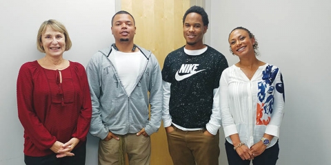 Left to right: Dolores Verbonitz, Earl Tyler, Jaylin Gafney, and Shauna Jaggers