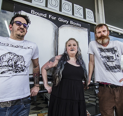 John Gabriel, Kris Rose, and Dan Riffe of Bound For Glory Books