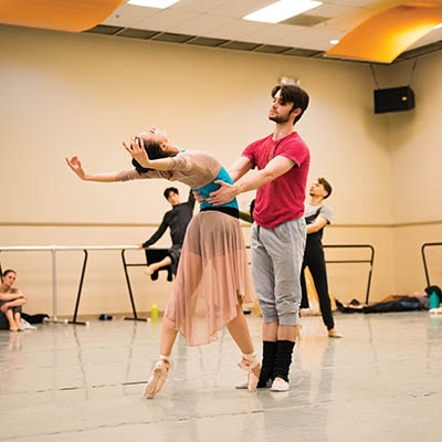 Tulsa Ballet rehearses