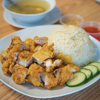 Chicken and rice from Kai Burmese