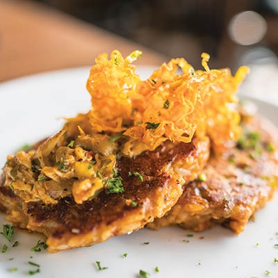 Nola’s Black Bayou Jambalaya Cakes