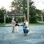 Adam Jenkins, Ashley Sikes, M’liss Jenkins, Ashden Duncan dance at POSTOAK Lodge and Retreat, northwest of downtown