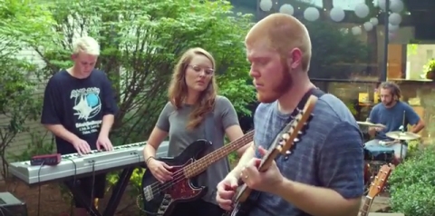 From left: Robert Redmond, Jessica Lee, Justin Allen, Joe Moore