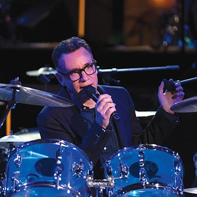 Fred Armisen performs during his 2018 Netflix special, “Standup for Drummers.”