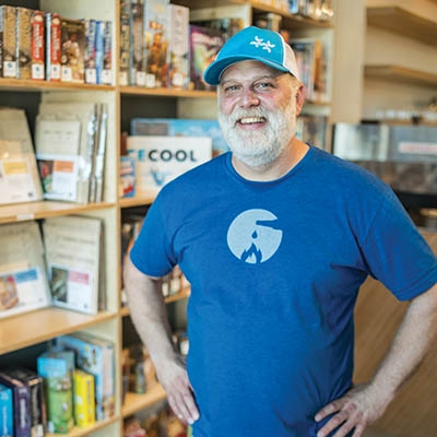 Shuffles Board Game Cafe owner Eric Fransen