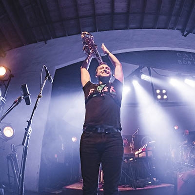 The Revivalists saxophonist Rob Ingraham at Cain’s Ballroom on Nov. 29