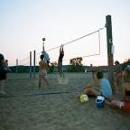 Volleyball players at Helmerich Park