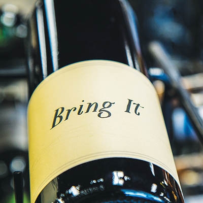 “Bring It” wine is available at Ranch Acres Wine & Spirits