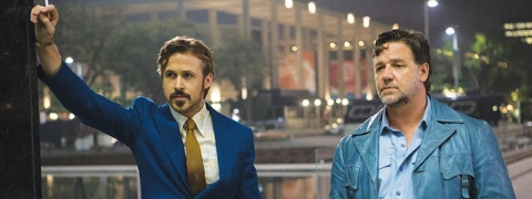 Ryan Gosling and Russell Crowe in “The Nice Guys”