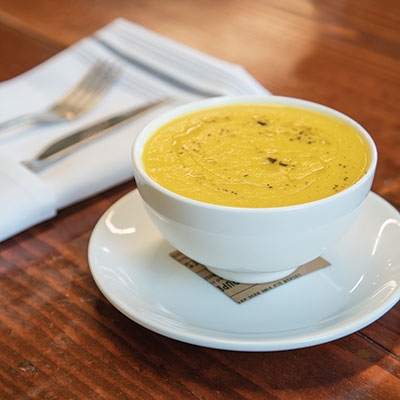 Grogg’s Green Barn’s Curried Pumpkin & Coconut Soup 