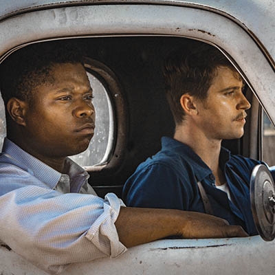 Jason Mitchell and Garrett Hedlund in “Mudbound”